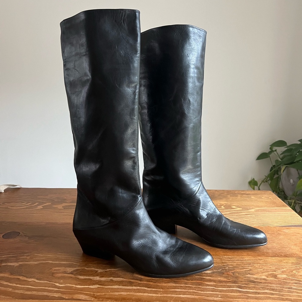 ‼️SOLD‼️ Black Italian leather boots